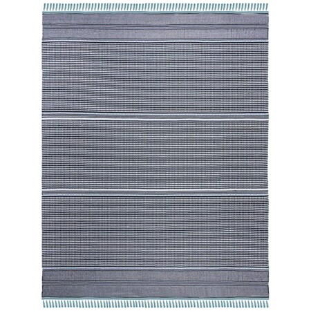 Safavieh 8 x 10 ft. Large Rectangle Montauk Hand Woven Rug, Turquoise and Multi Color MTK607E-8